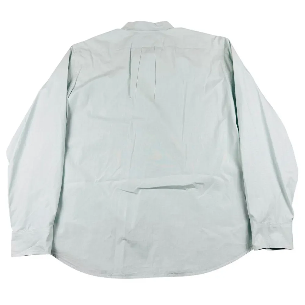 J Crew Shirt Men's XL Organic Cotton Classic Fit Mint‎ Green Button Down Stretch